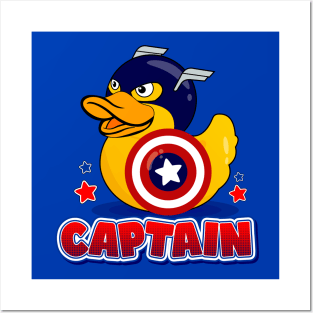 Captain Rubber Duck Posters and Art